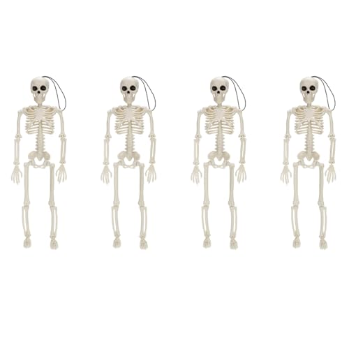 BLASHRD 40 cm Bewegliche Voll Menschliches Skelett Prop Halloween Party Dekoration Haunted House Requisiten Friedhof Dekor 4 STÜCKE A von BLASHRD