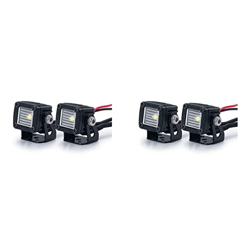 BLASHRD 4X Modifizierte Scheinwerfer Spotlights Car Top Lights Bumper Lights für AXIAL SCX10 TRX4 TRX6 1/10 RC Crawler Car,D von BLASHRD