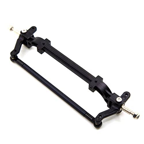 BLASHRD Rc Auto Metall Vorder Achse Lenkung Stange Verbindung Stange für 1/14 Traktor RC Auto Teile Schwarz von BLASHRD