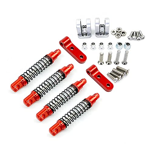 BLASHRD StoßDäMpfer Aus Metall Vorne und Hinten mit Fester Halterung für D12 1/10 RC Auto Upgrades Teile ZubehöR,1 von BLASHRD