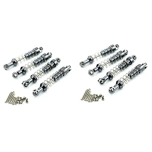 BLASHRD für MN D90 MN-90 MN99S C14 C24 C34 RC Auto 8-Teiliges Metall Stoßdämpfer Dämpfer Upgrade Teil Zubehör, 4 von BLASHRD