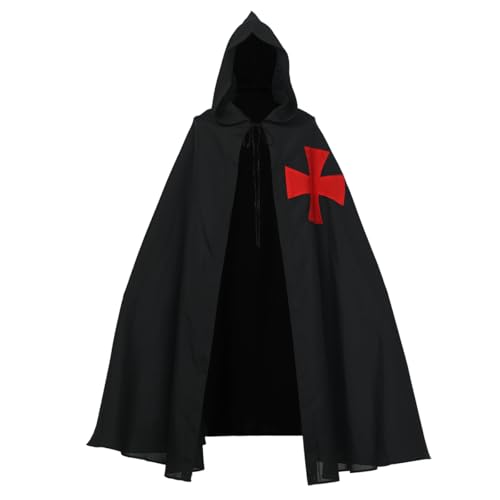 BLESSUME Mittelalter Ritter Mantel Tempelritter Krankenhaus Bademantel mit Kapuze Umhang BLESSUME Mittelalter Ritter Mantel Tempelritter Krankenhaus Bademantel mit Kapuze Umhang von BLESSUME