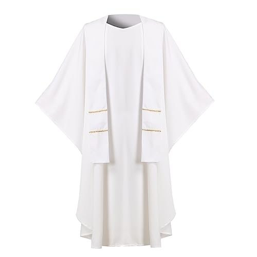BLESSUME Priest Kasel Kirche Massen Ornat (Weiß-Stil #C) von BLESSUME
