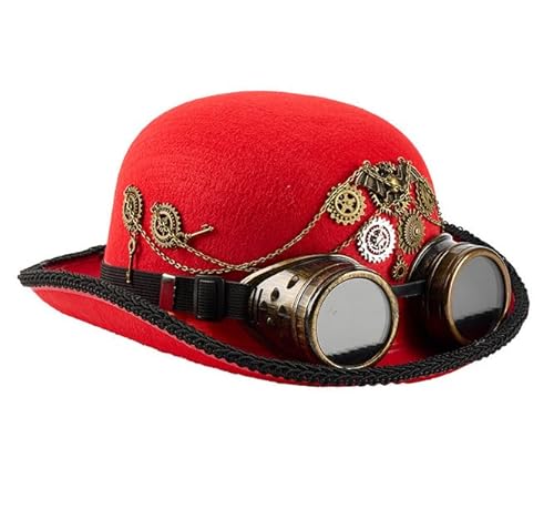 BLESSUME Steampunk-Hut mit Brille, Gothic-Stil, für Damen BLESSUME Steampunk-Hut mit Brille, Gothic-Stil, für Damen von BLESSUME