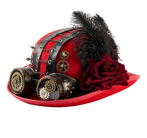 BLESSUME Steampunk-Hut mit Brille, Gothic-Stil, für Damen BLESSUME Steampunk-Hut mit Brille, Gothic-Stil, für Damen von BLESSUME