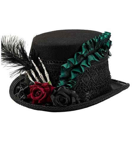 BLESSUME Steampunk Zylinder mit Brille Gothic Fasching Zylinder für Karneval, Halloween, Mottoparty BLESSUME Steampunk Zylinder mit Brille Gothic Fasching Zylinder für Karneval, Halloween, Mottoparty von BLESSUME
