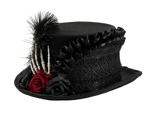 BLESSUME Steampunk Zylinder mit Brille Gothic Fasching Zylinder für Karneval, Halloween, Mottoparty BLESSUME Steampunk Zylinder mit Brille Gothic Fasching Zylinder für Karneval, Halloween, Mottoparty von BLESSUME