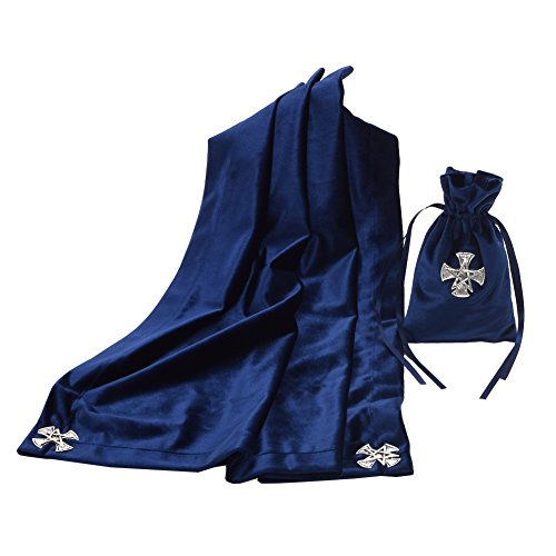 BLESSUME Tarot Tischdecke mit Tarot Tasche (Blau) von BLESSUME