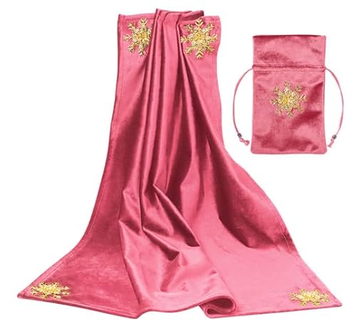 BLESSUME Tarot Tischdecke mit Tarot Tasche Rosa 1 von BLESSUME