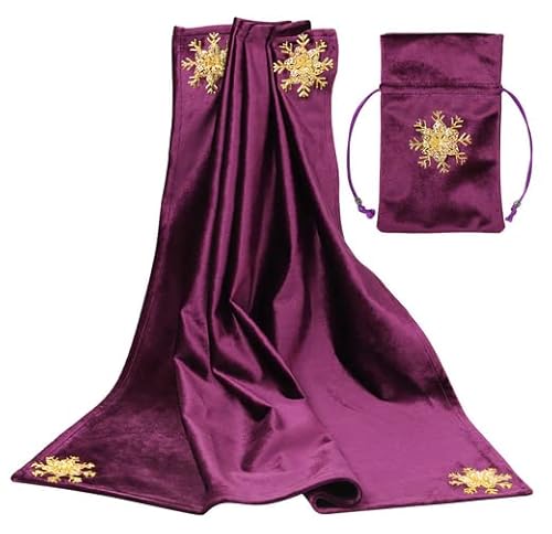 BLESSUME Tarot Tischdecke mit Tarot Tasche Violett 1 von BLESSUME