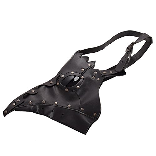 BLZ Steampunk Vogelform Maske Kostüm Maske PU Leder Schwarz BLZ Steampunk Vogelform Maske Kostüm Maske PU Leder Schwarz von BLESSUME