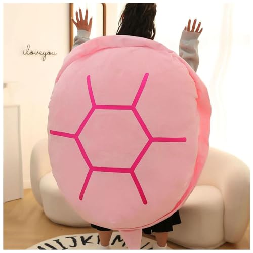 BLGVGKLPNT Schildkrötenkissen Zum Anziehen, Turtle Power Shell, Riesenschildkrötenkissen, Kawaii tragbare Schildkrötenpanzerkissen,Lustiges Geschenk für Geburtstag (120cm,Pink) von BLGVGKLPNT