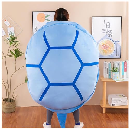 BLGVGKLPNT Schildkrötenkissen Zum Anziehen, Turtle Power Shell, Riesenschildkrötenkissen, Kawaii tragbare Schildkrötenpanzerkissen,Lustiges Geschenk für Geburtstag (160cm,Blue) von BLGVGKLPNT