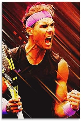 Holz Puzzle 1000 Teile Berühmter Sportstar-Tennisspieler Rafael Nadal Poster Puzzles für Erwachsene und Kinder anspruchsvoll 1000 Piece 29.5x19.6inch(75x50cm) Kein Rahmen von BLIJR