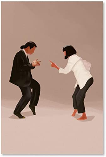 Puzzle 500 Teile Erwachsene und Kinder Pulp Fiction Twist Postermalerei Holz Puzzles Stress Freisetzung Spiel 500 Piece 20.4x15inch(52x38cm) Kein Rahmen von BLIJR