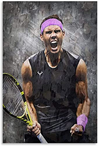 Puzzle für 1000 Teile Rafael Nadal Tennis Sport Poster 3 Leinwand Holz Puzzlespiel Erwachsenen und Kinder Puzzle Poster 1000 Piece 29.5x19.6inch(75x50cm) Kein Rahmen von BLIJR