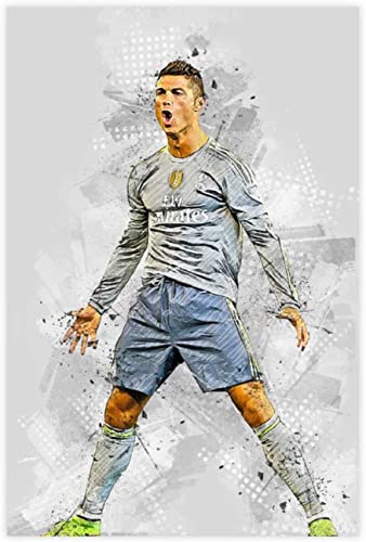 Puzzle für 500 Teile European Football LeagueCristiano Ronaldo Holz Puzzlespiel Erwachsenen und Kinder Puzzle Poster 500 Piece 20.4x15inch(52x38cm) Kein Rahmen von BLIJR