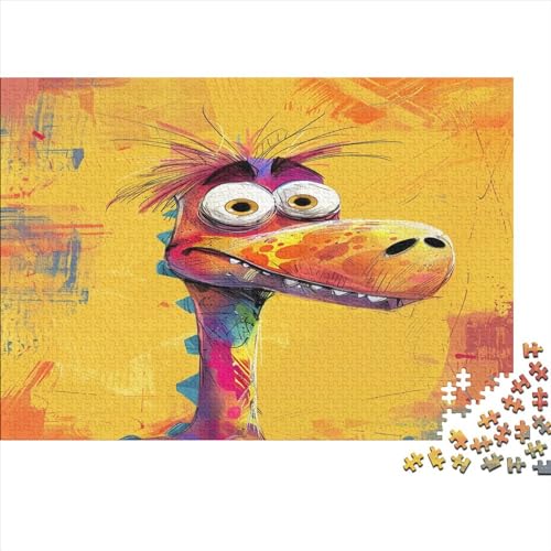 Cartoon Dinosaurier 1000 Teile Puzzles, Panorama, Premium Quality, Für Erwachsene Holz Jahren Puzzle 1000pcs (75x50cm) von BLISSCOZY