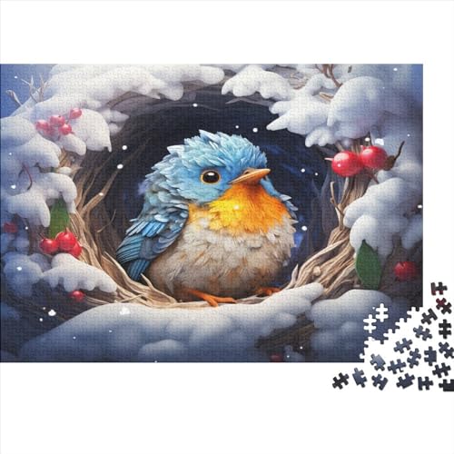 Holz Puzzles 500 Teile Erwachsene Rätsel | Süßer Vogel | Puzzle Erwachsene 500 Teile Herausforderndes Geschicklichkeitsspiel Für Die Ganze 500pcs (52x38cm) von BLISSCOZY