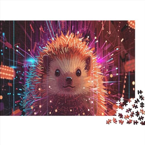 Igel Puzzles -300 Teile Holz Puzzle Für Erwachsene 300pcs (40x28cm) von BLISSCOZY