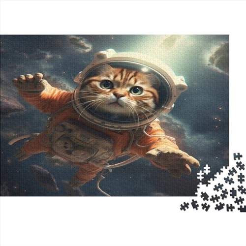 Niedliche Katze Holz Puzzles Kätzchen 300 Teile Rätsel, Erwachsenen Puzzle,herausforderndes Geschicklichkeitsspiel Für Die Ganze 300pcs (40x28cm) von BLISSCOZY