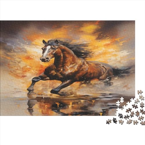 Pferd Puzzles -1000 Teile Holz Puzzle Für Erwachsene 1000pcs (75x50cm) von BLISSCOZY