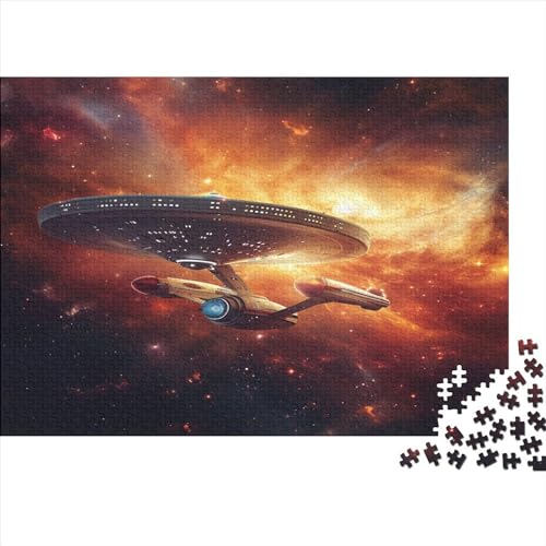 Raumschiff Puzzle Erwachsene Holz Puzzles 500 Teile Rätsel Große Herausforderndes Geschicklichkeitsspiel Für Die Ganze 500pcs (52x38cm) von BLISSCOZY