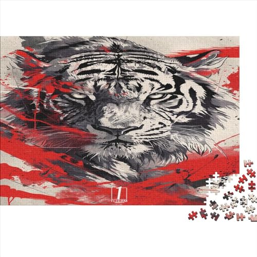 Tiger 1000 TeileHolz Puzzle, Puzzles Für Erwachsene,1000 Teile Rätsel Für Jugendliche & Erwachsene 1000pcs (75x50cm) von BLISSCOZY