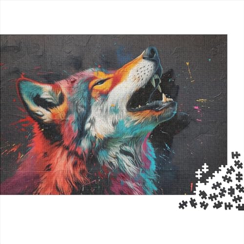 Wolf 1000 TeileHolz Puzzle, Puzzles Für Erwachsene,1000 Teile Rätsel Für Jugendliche & Erwachsene 1000pcs (75x50cm) von BLISSCOZY