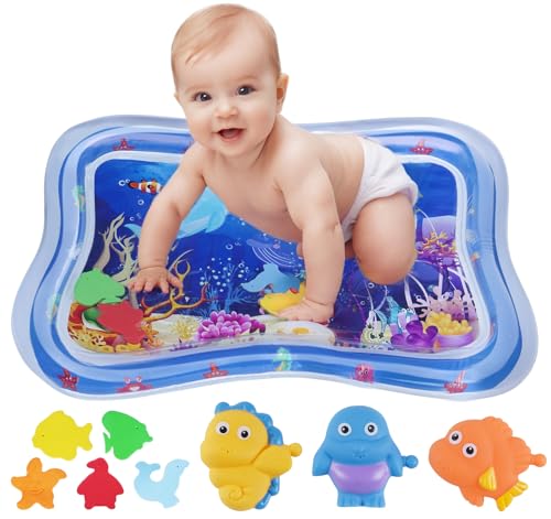 BLISSIQUEE Wassermatte Baby, Baby Spielzeug 3 6 9 Monate BPA Frei Zertifiziert mit 3 Badespielzeugen Bauchzeit Matte Sensorische Entwicklung Krabbelmatte Geschenk BLISSIQUEE Wassermatte Baby, Baby Spielzeug 3 6 9 Monate BPA Frei Zertifiziert mit 3 Badespielzeugen Bauchzeit Matte Sensorische Entwicklung Krabbelmatte Geschenk von BLISSIQUEE