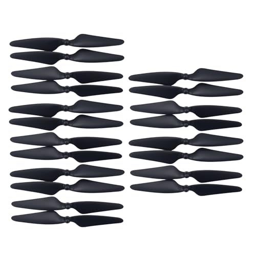 20PCS Propeller für Hubsan H501S H501A H501C H501M H501Spro MJX B3 Bugs 3 B3H B2W F17 F100 HS700 D80 Luftbildfotografie RC Drohne Ersatzblatt Zubehör (Schwarz) von BLLRC