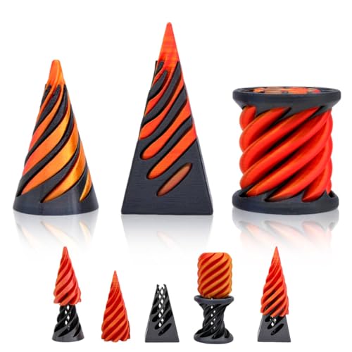 3 Stück Impossible Cone, 3D-Druck Spiral Cone Fidget Toy, Pyramid Spirale Spielzeug Passthrough Sculpture, Skulptur Stress Relief Desktop Dekorationen Spielzeug für Kinder Erwachsene Geschenk 3 Stück Impossible Cone, 3D-Druck Spiral Cone Fidget Toy, Pyramid Spirale Spielzeug Passthrough Sculpture, Skulptur Stress Relief Desktop Dekorationen Spielzeug für Kinder Erwachsene Geschenk von BLLREMIPSUR