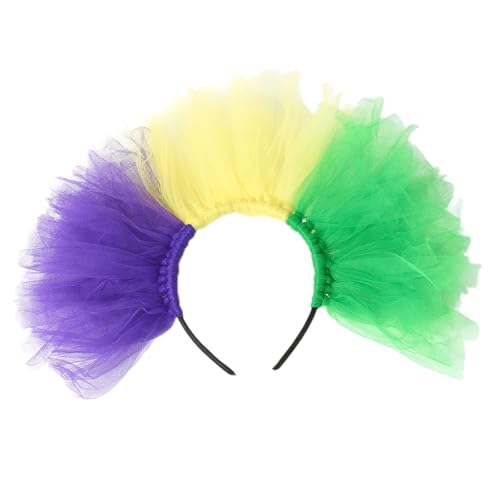 BLNGET Buntes Tüll-Stirnband, Kostüm-Haarschmuck, modisches Haarteil für Motto-Party, Kostüm und Festival-Feiern BLNGET Buntes Tüll-Stirnband, Kostüm-Haarschmuck, modisches Haarteil für Motto-Party, Kostüm und Festival-Feiern von BLNGET