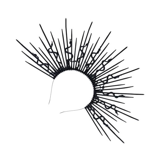 BLNGET Punk Schlangen-Stirnband, künstlerischer Haarreif, Punk-Rock-Kopfbedeckung für Cosplay, Unisex, Rock-Spiked-Kopfbedeckung, Zubehör von BLNGET
