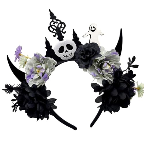 Elegante dunkle Serie Blumen-Haarband für Halloween-Partys, Kostümzubehör, Punk-Haarreifen für Frauen und Mädchen, Themenveranstaltung Elegante dunkle Serie Blumen-Haarband für Halloween-Partys, Kostümzubehör, Punk-Haarreifen für Frauen und Mädchen, Themenveranstaltung von BLNGET