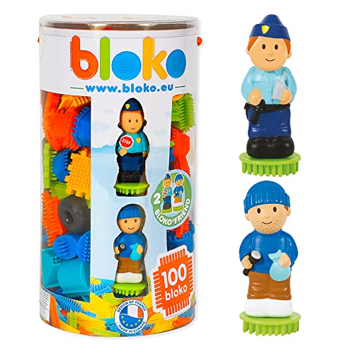 BLOKO - 100 Tube mit 2 3D-Figuren Polizei und Dieb - Ab 12 Monaten Konstruktionsspielzeug 1. Alter - 503666 BLOKO - 100 Tube mit 2 3D-Figuren Polizei und Dieb - Ab 12 Monaten Konstruktionsspielzeug 1. Alter - 503666 von BLOKO