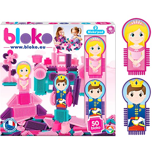 BLOKO 503538 Prinz, Prinzessin 50er Set 2 Prinzessinnenfiguren, Multicolor von BLOKO