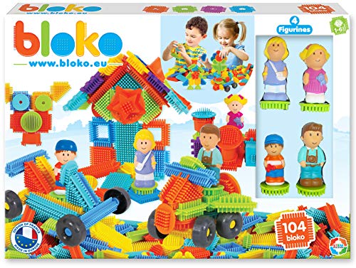BLOKO 503627 100 Set mit 4 3D-Figuren Familie, Multicolor von BLOKO