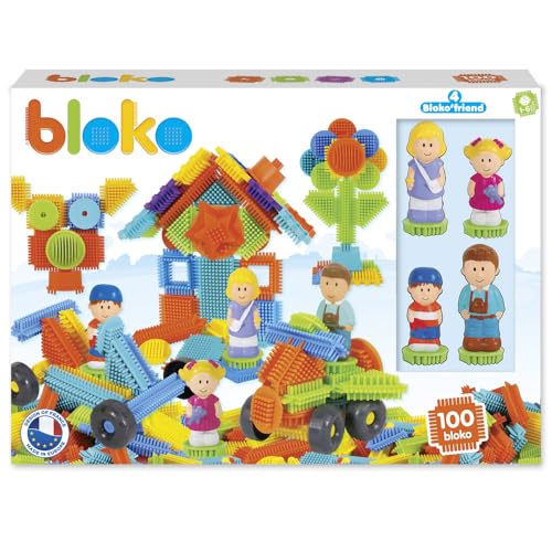 BLOKO 503627 100 Set mit 4 3D-Figuren Familie, Multicolor von BLOKO