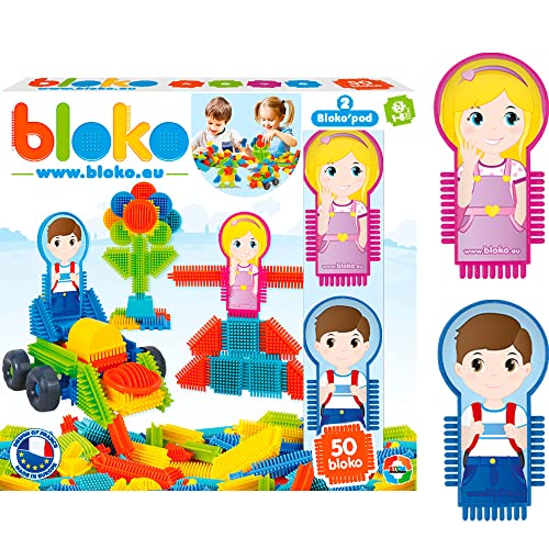 BLOKO 503536 50er Set 2 Figuren Familie, Multicolor von BLOKO