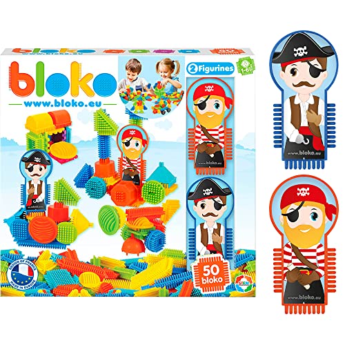 BLOKO 503537 Piraten 50er-Set 2 Piratenfiguren, Multicolor von BLOKO