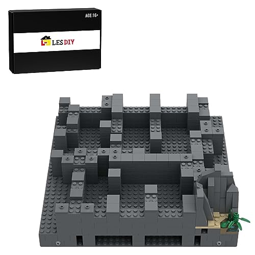 BLOKZ Mittelalterliche Super-große Modulare Schloss Bausteine, C3 - Shore Submodule Architektur Bricks Kit für MOC 131299, Construction Spielzeug Display Modell (467PCS) von BLOKZ