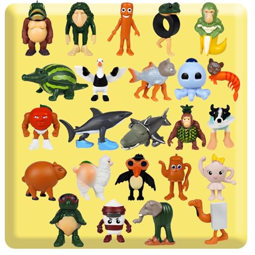24 Stück Italian Brainrot Figuren,Tralalero Tralala,Tung Tung Tung Sahur,Lirili Larila,Cappuccino Assassino Figur,Bombardino Crocodilo,für Kinder Erwachsene,Meme Merch für Brainrot Fans 24 Stück Italian Brainrot Figuren,Tralalero Tralala,Tung Tung Tung Sahur,Lirili Larila,Cappuccino Assassino Figur,Bombardino Crocodilo,für Kinder Erwachsene,Meme Merch für Brainrot Fans von BLOOOK