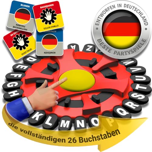 BLOOOK Wörter Sturm Spiel,Familienspiel,Spiele für 2-8 Personen Erwachsene Kinder,Scrabble Buchstaben Lernen Spiele ab 6 Jahre,Spielesammlung,Double Spiel,Schulanfang Einschulung Geschenk von BLOOOK