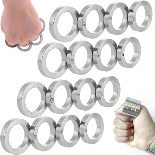 Fidget Ring Toys,Anti Stress Finger Spielzeug,Folding Finger Ring,Fidget Ringe,Stressringe,Gadgets Männer Spielzeug für Männer (4 Stück) von BLOOOK