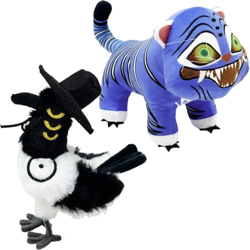 Kpop Demon Hunters Tiger Plüsch,K-Pop Demon Hunters Tiger Figuren,K-Pop Demon Hunters Merch,Huntr/X Merch,Huntrix Puppen Spielzeug (2 Stück) von BLOOOK
