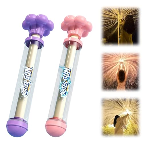 Feuerwerk-Wasserpistole, romantischer Feuerwerk-Stil, Wasserspray für Paare, Hochdruck-Sprinkler-Spray (rosa + lila) von BLOWADM