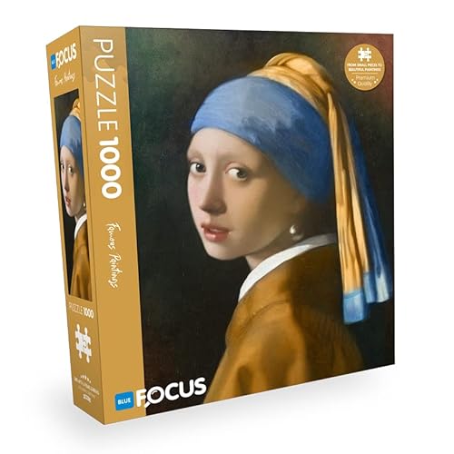 1000 STÜCK - GIRL WITH A PEARL EARRING (MÄDCHEN MIT PERLEN OHRRINGE) von Blue Focus