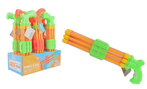BLUE SKY - 12er-Pack Wasserpistolen - Outdoor-Spiel - 048413PA - Zufällige Farbe - Kunststoff - 40 cm - Kinderspielzeug - Strandspiel - Pool - Bewässern - Garten - Sommer - 3 Jahre von BLUE SKY