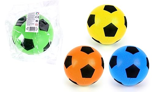 BLUE SKY - Ballon Fuß - Ballspiel - 046526 - Zufällige Farbe - Schaumstoff - Kinderspielzeug - Freizeit - Fußball - Sportzubehör - 20 cm - Ab 3 Jahren von BLUE SKY